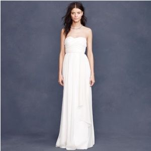 j crew strapless bridesmaid dress